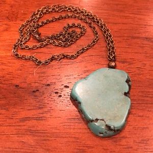 Turquoise long necklace